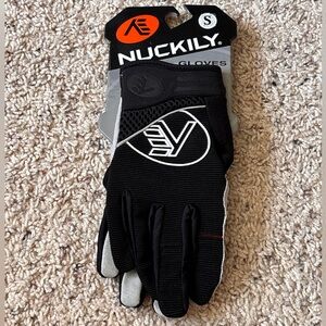 Nuckily Black Cycling Long Gloves
